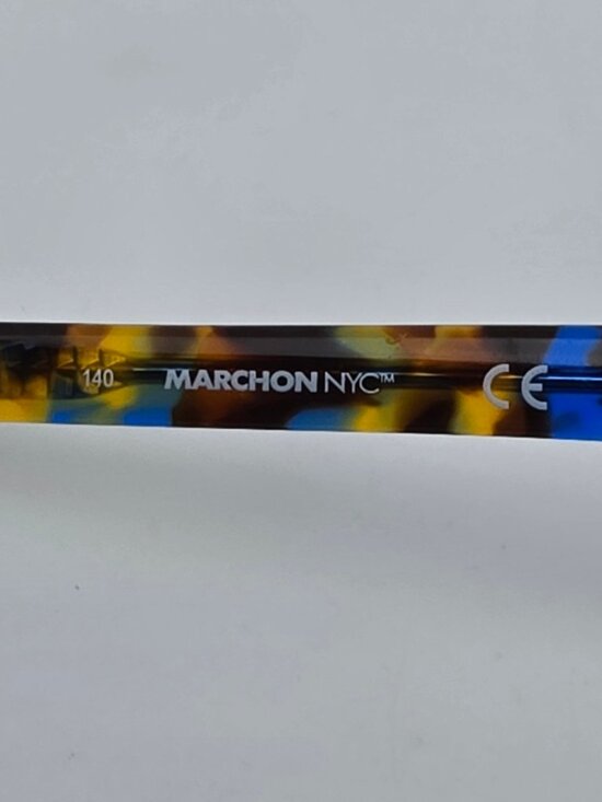 Marchon NYC M-5502 415 Blue Tortoise Eyeglasses Frame w/ Flexhinge 54-16-140 main image 6